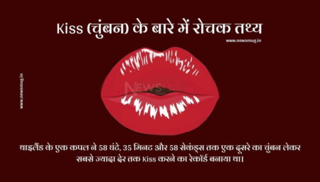 Kiss (चुंबन) के बारे में रोचक तथ्य । Interesting facts about kiss in Hindi