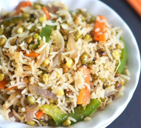स्प्रॉउट फ्राइड राइस बनाने की विधि sprouts-fried-rice-recipe