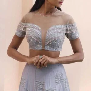 Front-Open-Cut-Transparent-Blouse-Design