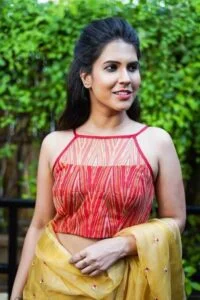 Red-Transparent-Blouse-Design