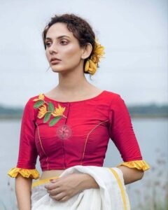 Embroidered-Boat-Neck-Blouse-Design