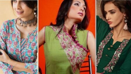 कुर्ती के गले के 15 सिम्पल स्टाइलिश डिजाइन । 15 Simple Stylish Designs for Kurti Neck 2023 simple-stylish-designs-for-kurti-neck