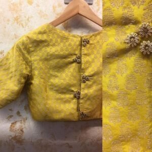 15-beautiful-yellow-blouse-designs
