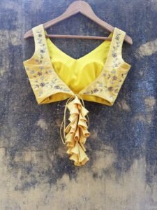 15-beautiful-yellow-blouse-designs