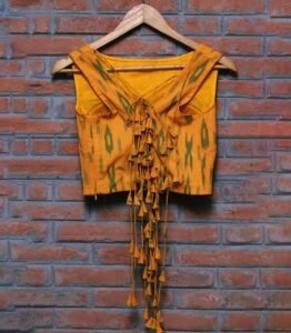 15-beautiful-yellow-blouse-designs