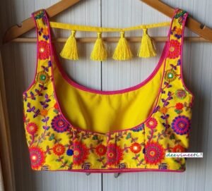 15-beautiful-yellow-blouse-designs