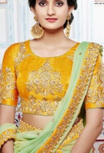 15-beautiful-yellow-blouse-designs