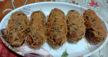 Breakfast में बनाइये आलू सेवई की कटलेट | Aalu Sevayi Cutlet Recipe Aalu-sevai-Cutlet-Recipe