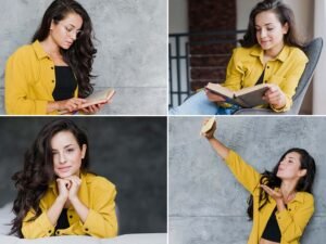 woman give photo pose 1