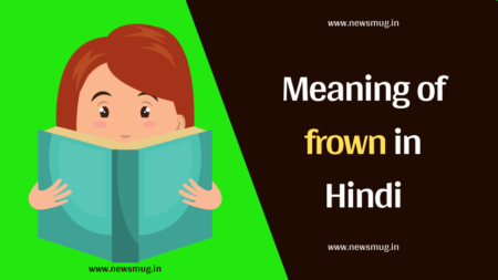 Meanings of frown in Hindi