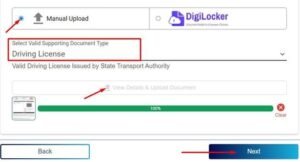upload address proof option