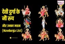 significance of nine forms of goddess durga in navratri in hindi