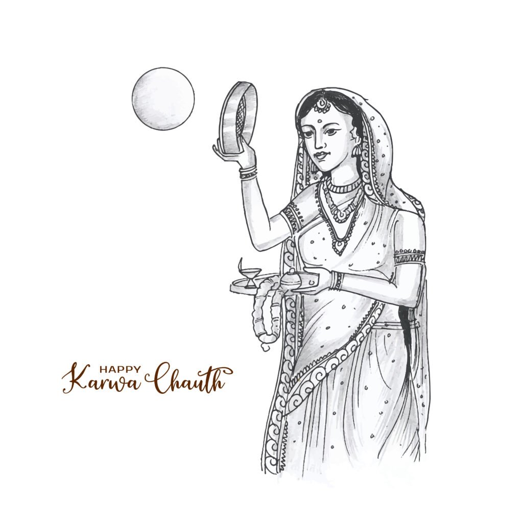 what is the story behind karwa chauth vrat in hindi