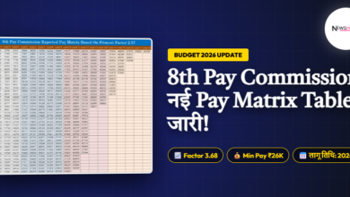 8th Pay Commission Salary Calculator New Pay Matrix