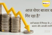 What are the main reasons for stock market fall today in hindi