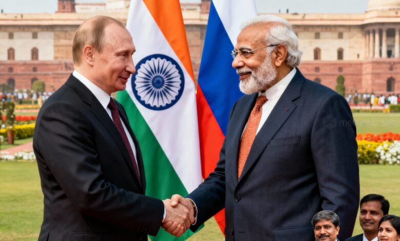 राष्ट्रपति पुतिन भारत दौरे पर