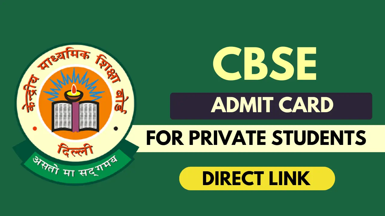 CBSE Admit Card 2026 Class 10 12