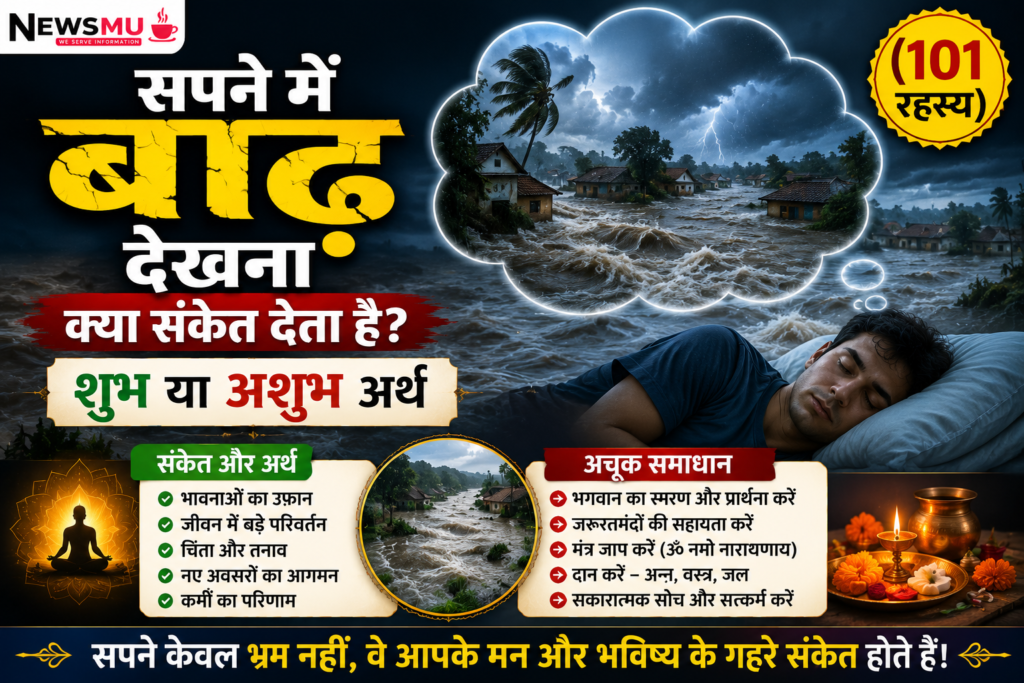 सपने में बाढ़ देखना क्या संकेत देता है? जानें शुभ या अशुभ अर्थ सपने में बाढ़ देखना