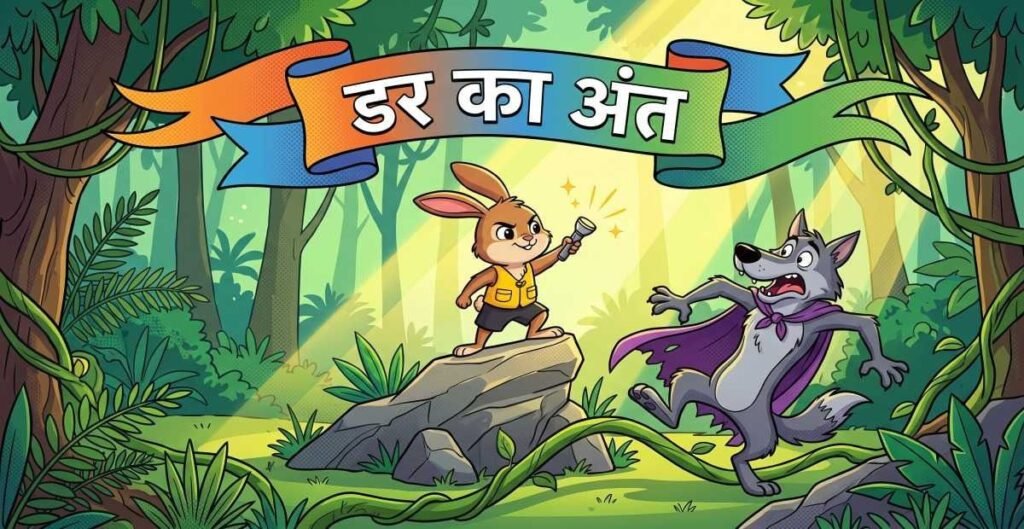 डर का अंत: जब नन्हे चीकू खरगोश ने ढाया भेड़िये पर कहर!