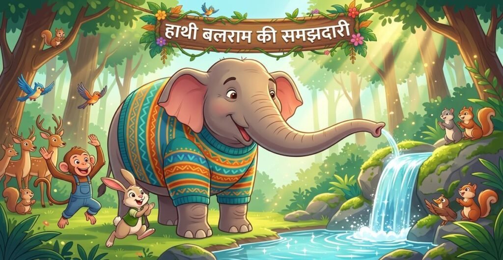 हाथी बलराम की समझदारी: जब सुंदरवन को सूखे से बचाया!