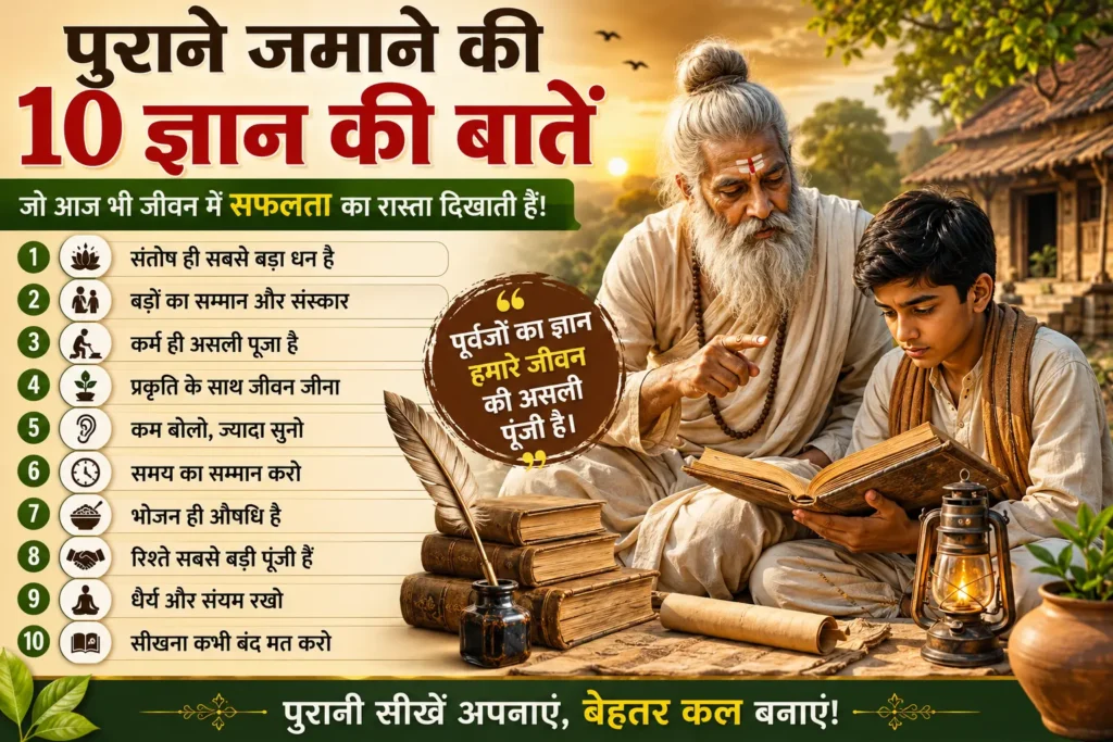 पुराने जमाने की 10 ज्ञान की बातें जो आज भी करोड़ों लोगों को सफलता का रास्ता दिखाती हैं पुराने जमाने की 10 ज्ञान की बातें जो आज भी करोड़ों लोगों को सफलता का रास्ता दिखाती हैं