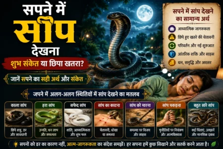 सपने में सांप देखना क्या संकेत देता है? जानें शुभ-अशुभ अर्थ और रहस्य