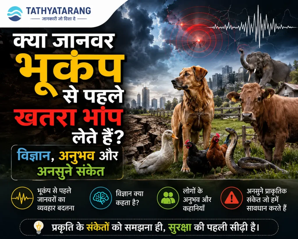 क्या जानवर भूकंप से पहले खतरा भाँप लेते हैं? विज्ञान, अनुभव और अनसुने संकेत क्या जानवर भूकंप से पहले खतरा भाँप लेते हैं? विज्ञान, अनुभव और अनसुने संकेत