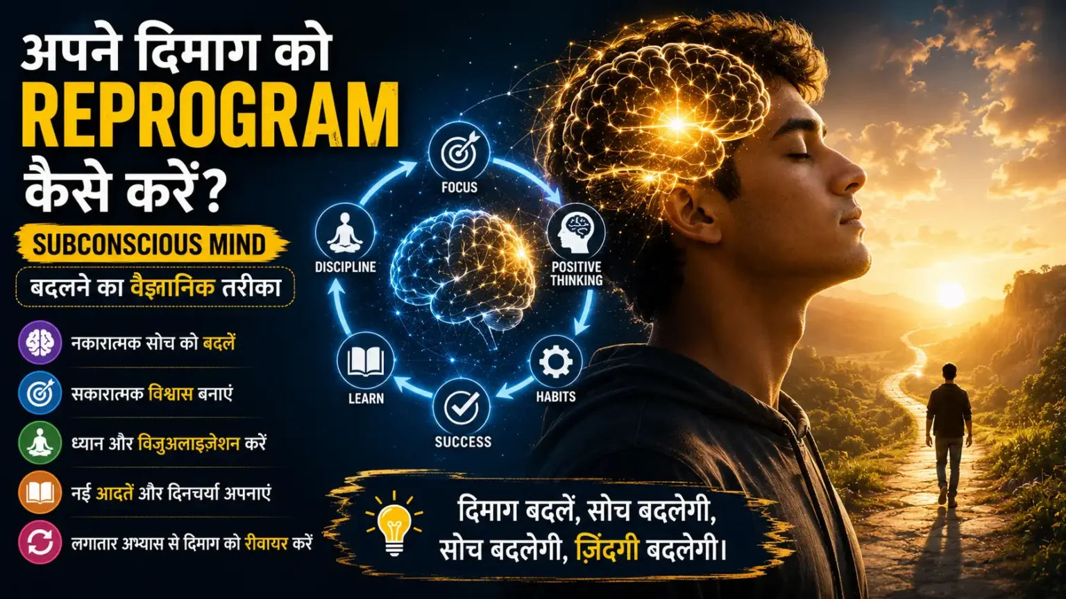अपने दिमाग को Reprogram कैसे करें? Subconscious Mind बदलने का वैज्ञानिक तरीका अपने दिमाग को Reprogram कैसे करें? Subconscious Mind बदलने का वैज्ञानिक तरीका