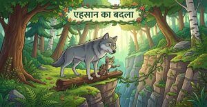 एहसान का बदला: जंगली बिल्ली और भेड़िये की सूझबूझ!