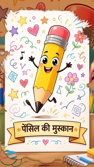 पेंसिल की मुस्कान: छोटी पेंसिल की बड़ी और प्यारी सीख! पेंसिल की मुस्कान: छोटी पेंसिल की बड़ी और प्यारी सीख!