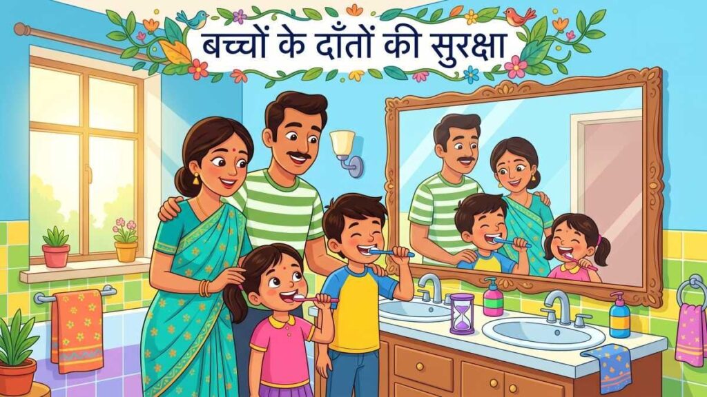 बच्चों के दाँतों की सुरक्षा: मीठे से बचाएँ और सही ब्रश सिखाएँ!