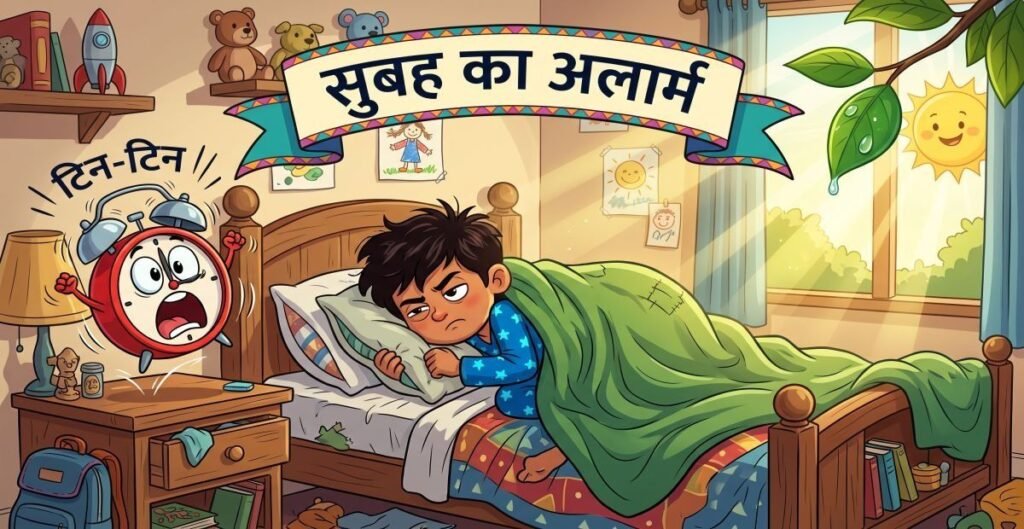 सुबह का अलार्म: टिन-टिन बजती घड़ी सुबह का अलार्म: टिन-टिन बजती घड़ी