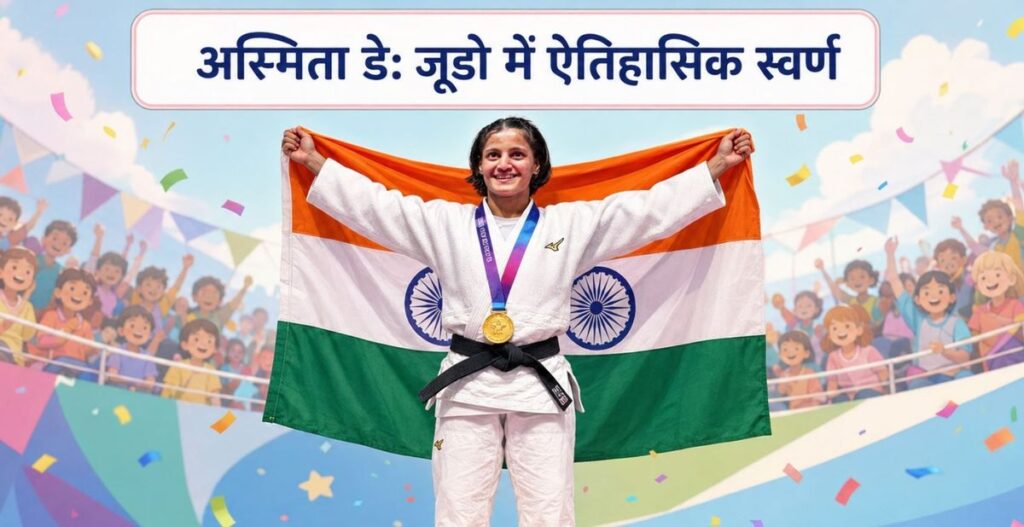 अस्मिता डे Gold: साइकिल मैकेनिक की बेटी ने जूडो में रचा इतिहास, भारत को दिलाया पहला गोल्ड! अस्मिता डे Gold: साइकिल मैकेनिक की बेटी ने जूडो में रचा इतिहास, भारत को दिलाया पहला गोल्ड!