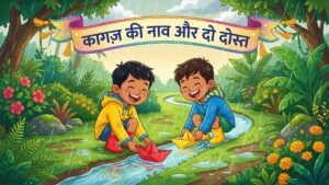 कागज़ की नाव और दो दोस्त: बच्चों के लिए सुंदर बाल कहानी!
