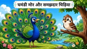 घमंडी मोर और समझदार चिड़िया: बच्चों के लिए सुंदर जंगल कहानी!