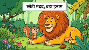 छोटी मदद बड़ा इनाम: बच्चों के लिए सुंदर जंगल कहानी!